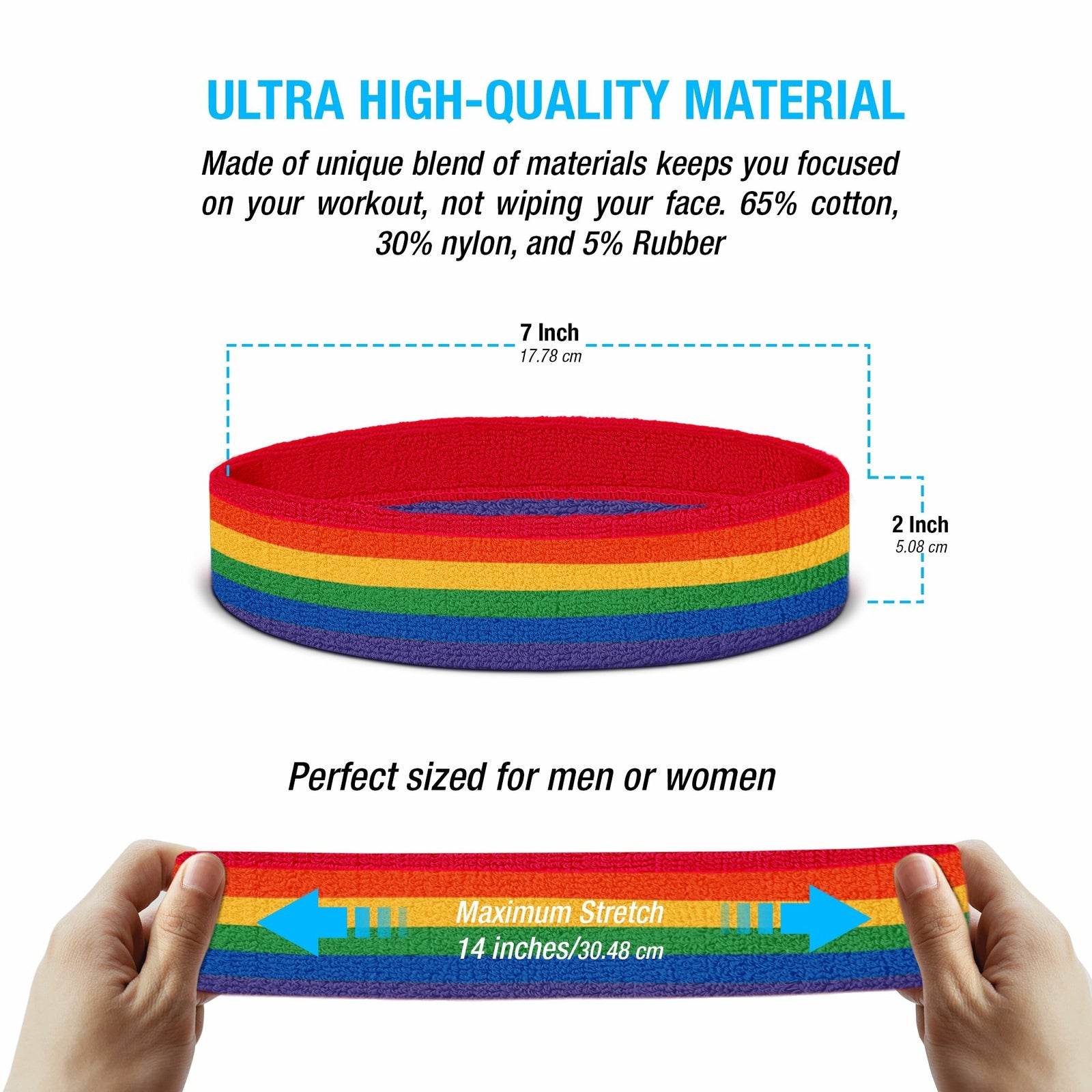 Suddora Rainbow Sweatband/Head