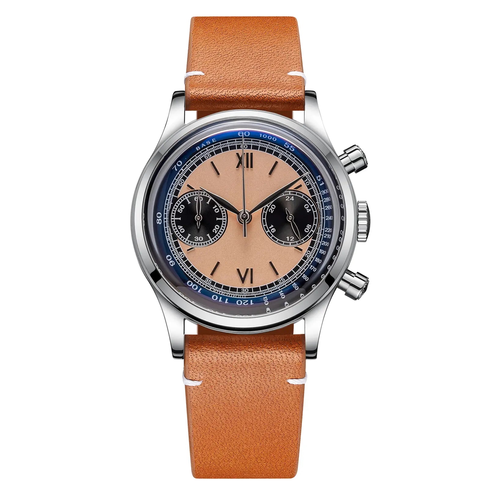 ADDIESDIVE Chronograph Watch Sport Watches for Men- Hybird Movement 38Mm Owl Dial 100M Waterproof Luminous Stop Watch Business Casual Watch Men'S Gift