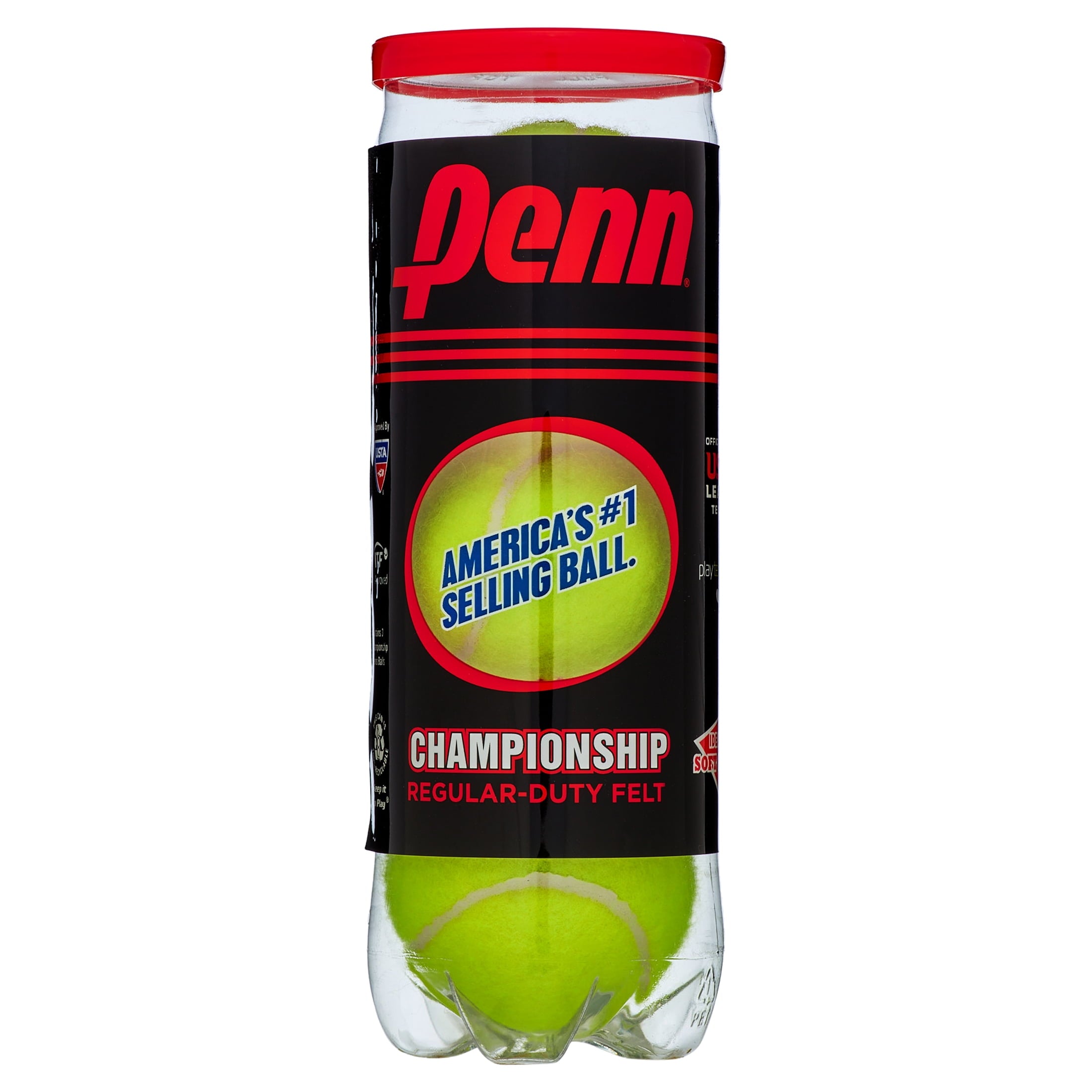 Championship Regular Duty Tennis Balls - 4 Pack (Shrink Wrapped)