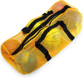 39" Mesh Sports Ball Bag with Adjustable Shoulder Strap, Oversize Duffle - Great for Carrying Gym Equipment, Jerseys, & Laundry