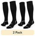 (2 Pack) Athletics Works Soccer Socks, Black Unisex Large, Men'S 8-12.5, 1 Pair