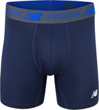 New Balance Men'S Performance Boxer Briefs with Fly, Breathable Stretch Underwear, Moisture Wicking, Soft Waistband (3 Pack)