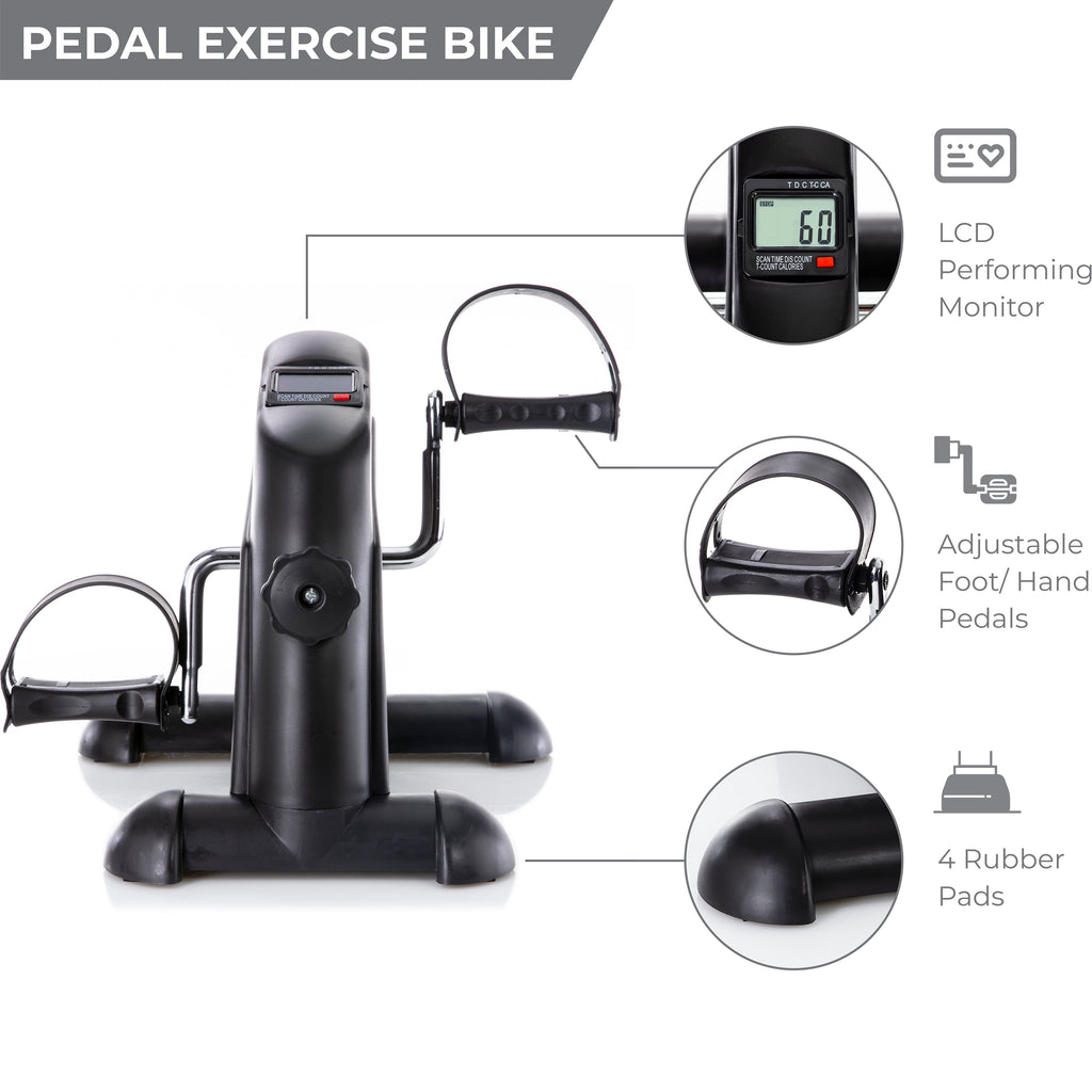 Transform Your Fitness Routine with the Pedal Exercise Mini Cycle Bike - Perfect for Home or Office Workouts, Featuring Digital Display for Tracking Your Progress!
