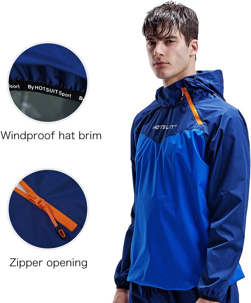 Sauna Suit for Men Sweat Sauna Jacket Pant Gym Workout Sweat Suits