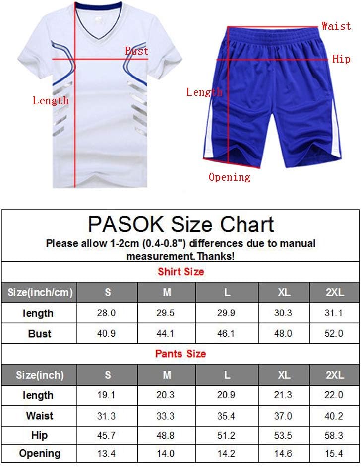 Men'S Casual Tracksuit Short Sleeve Running Jogging Athletic Sports Set Black L