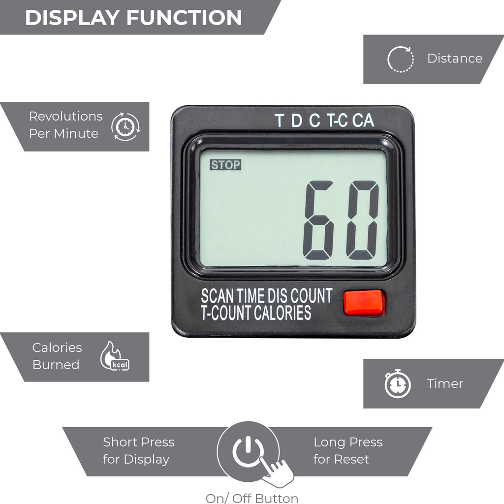 Transform Your Fitness Routine with the Pedal Exercise Mini Cycle Bike - Perfect for Home or Office Workouts, Featuring Digital Display for Tracking Your Progress!