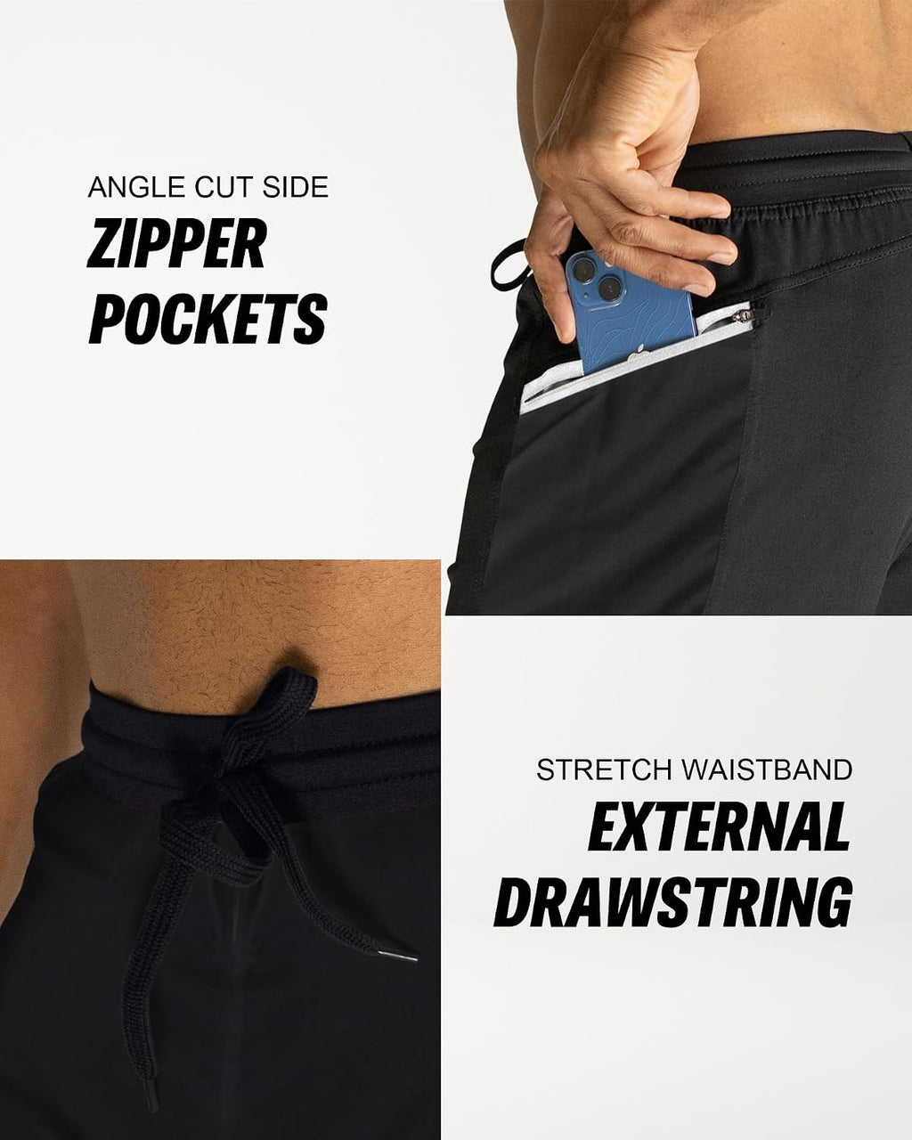 Hyperflex Mens Gym Shorts - 5", 7", & 9" Inseam Athletic Running Shorts - Workouts, Yoga, & Cross Training
