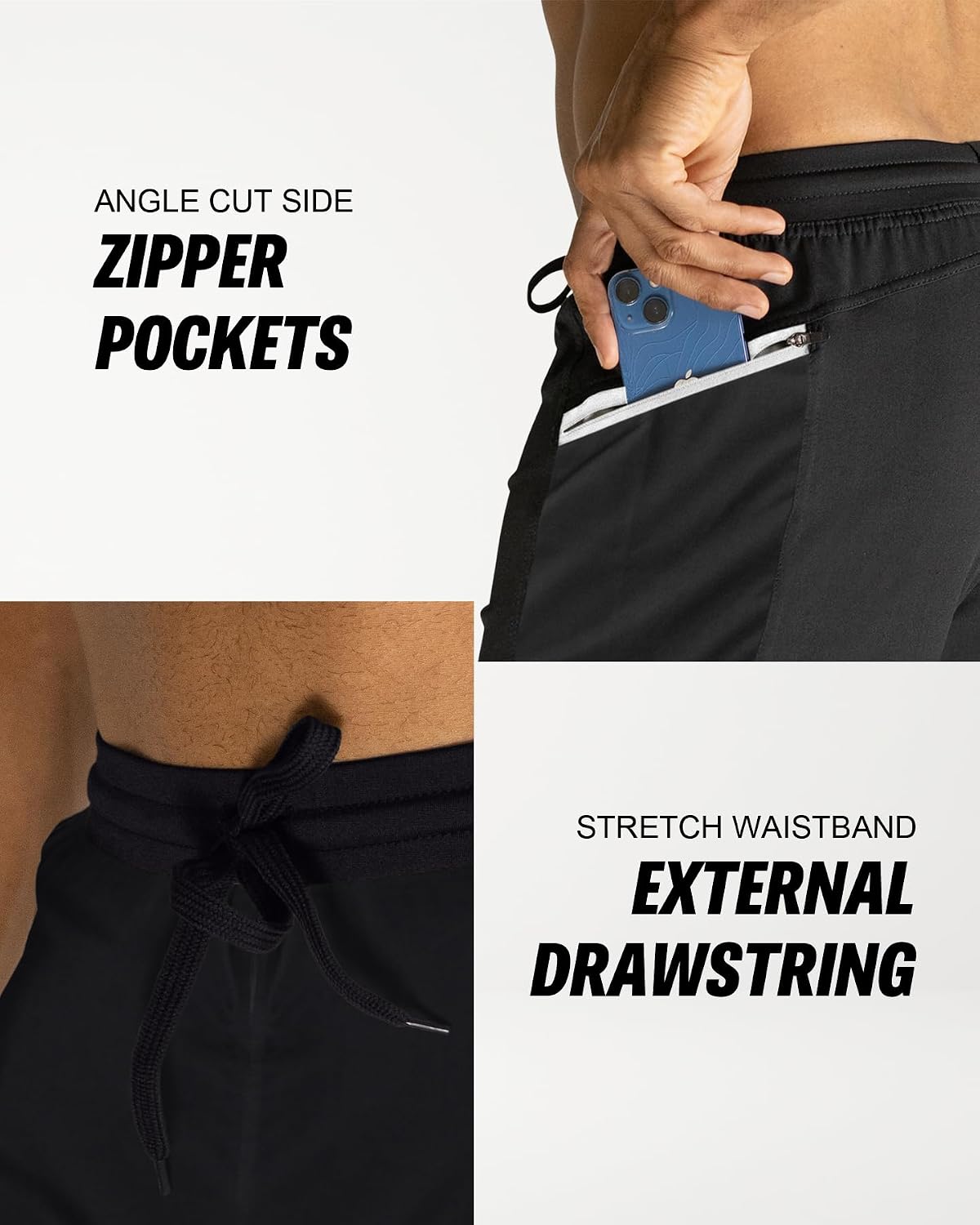 Hyperflex Mens Gym Shorts - 5", 7", & 9" Inseam Athletic Running Shorts - Workouts, Yoga, & Cross Training