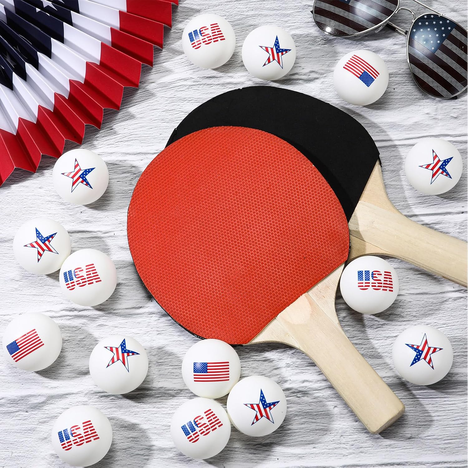 24 Pcs Table Tennis Balls Bulk 40Mm Novelty Fun Table Tennis Balls Accessories for Gift Party