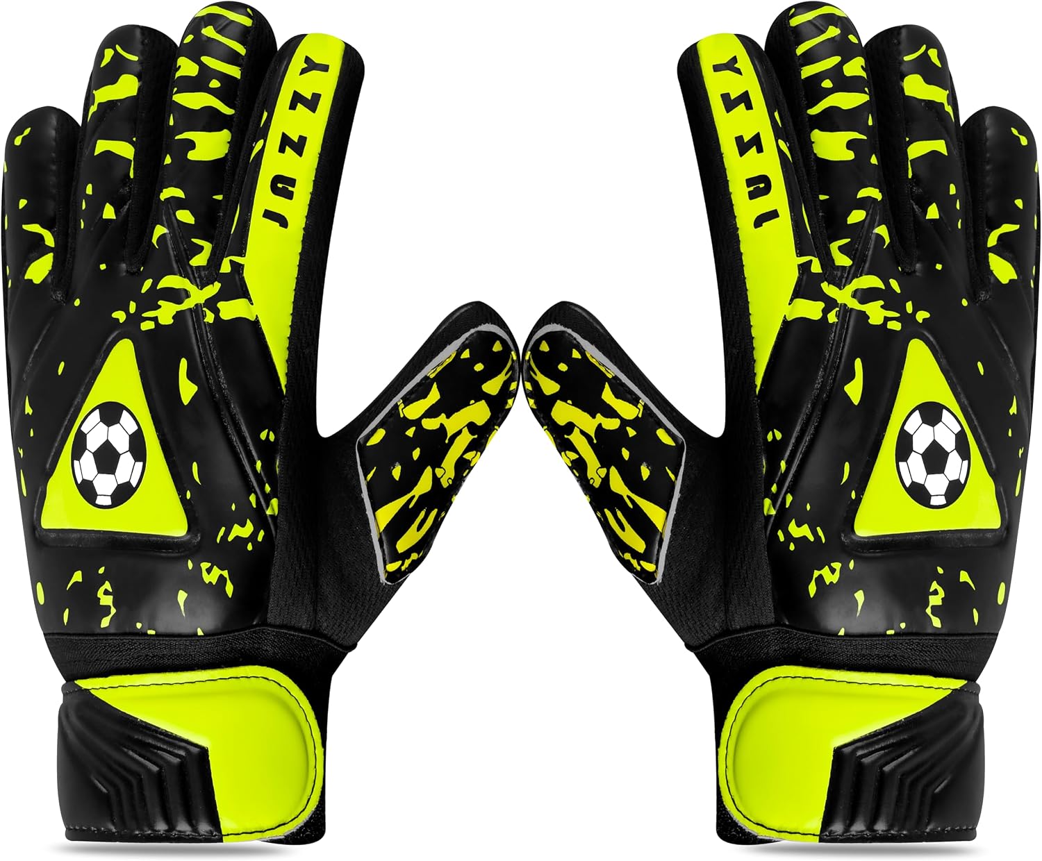 Youth Goalie Gloves with Double Wrist Protection, Non-Slip Latex Material