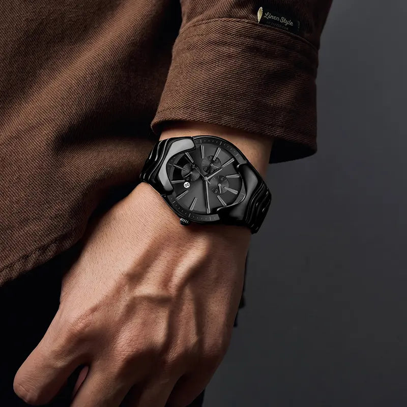 【Dealsforyoudays】Millennium Y2K Style Sports Watch, New Men’S Wormhole Concept Timepiece, High‑End Business Waterproof Men’S Watch