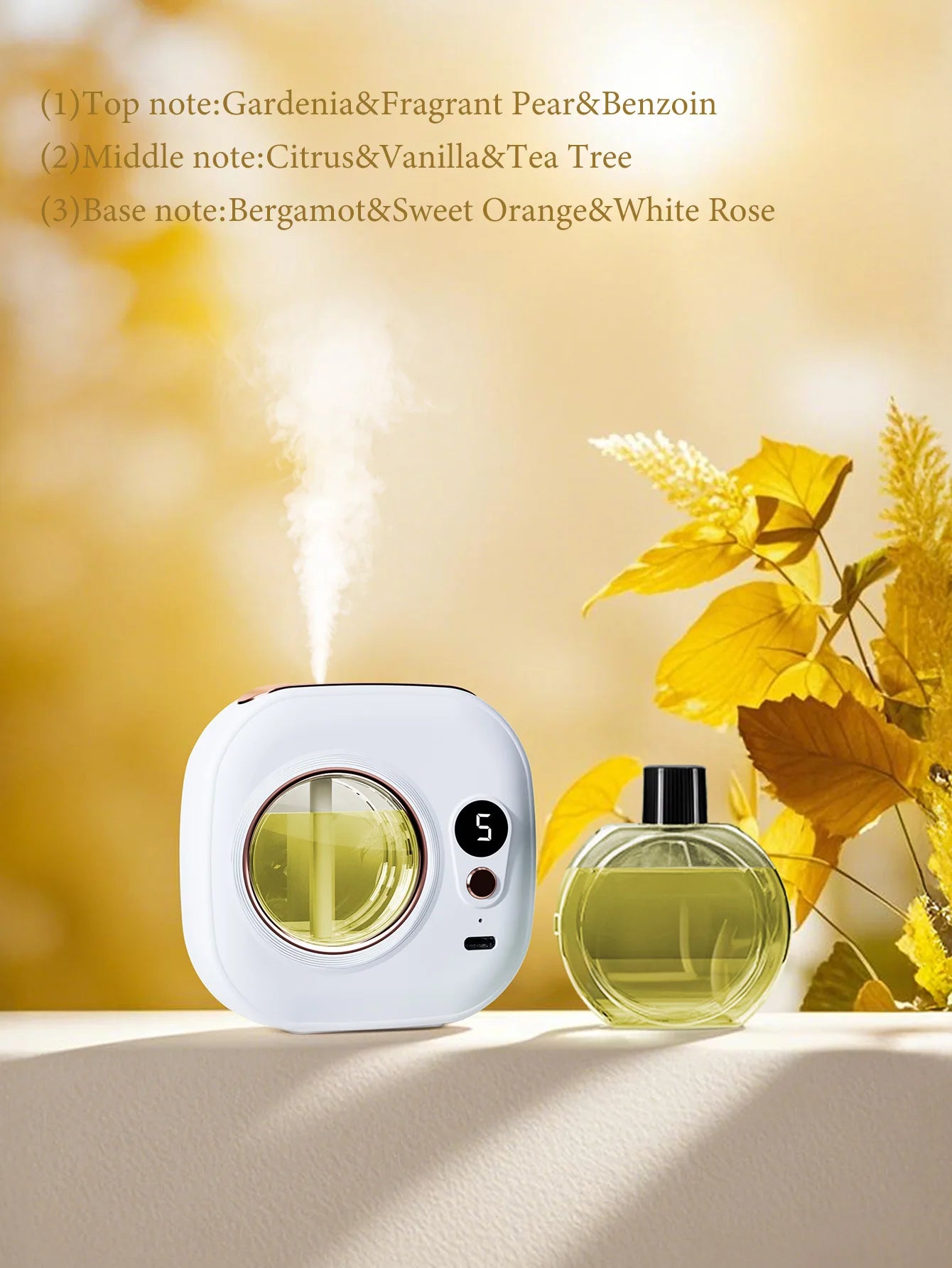 Rechargeable Automatic Aroma Diffuser, Essential Oil Diffuser, Aroma Essential Oil, Hotel Bathroom Aroma Machine Gift