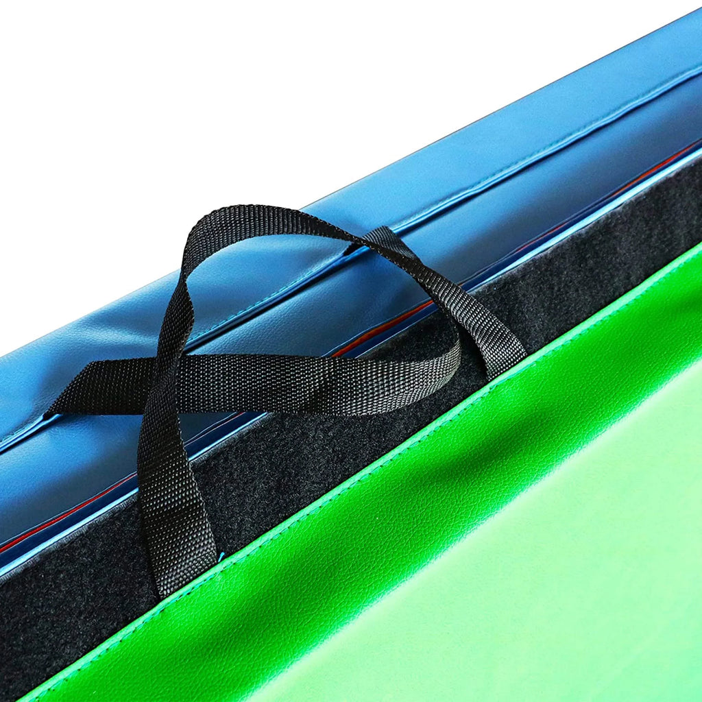 10Ft X 4Ft X 2In 4-Panel All-Purpose Folding Gymnastics Mat, Multicolored