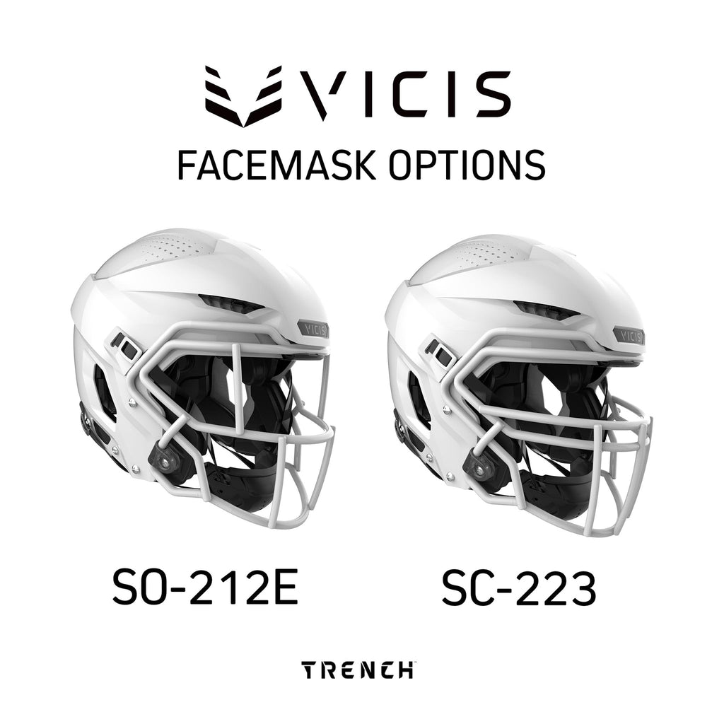 VICIS ZERO2 Trench Football Helmet for Offensive and Defensive Line White