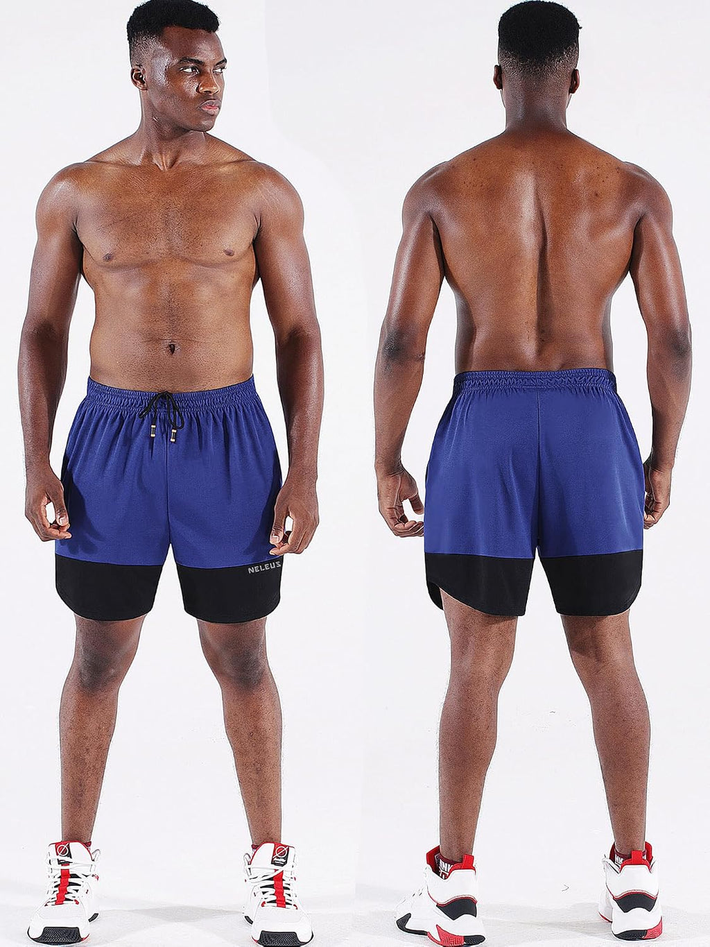 Men'S 2 in 1 Running Shorts with Liner,Dry Fit Workout Shorts with Pockets