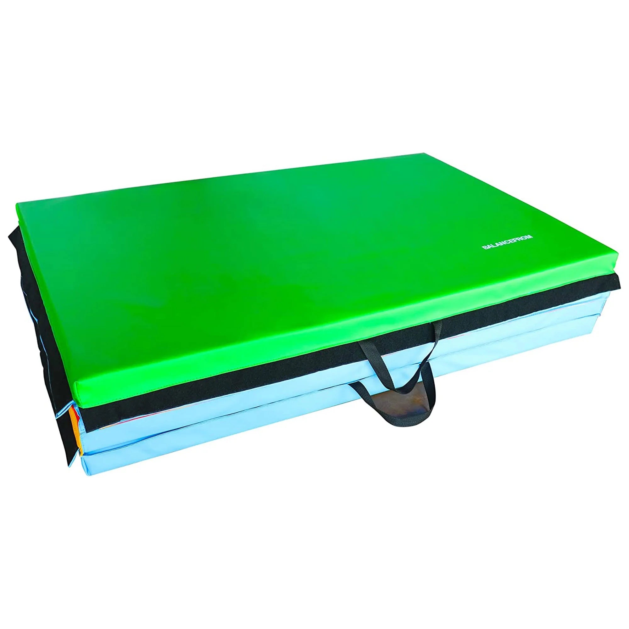10Ft X 4Ft X 2In 4-Panel All-Purpose Folding Gymnastics Mat, Multicolored