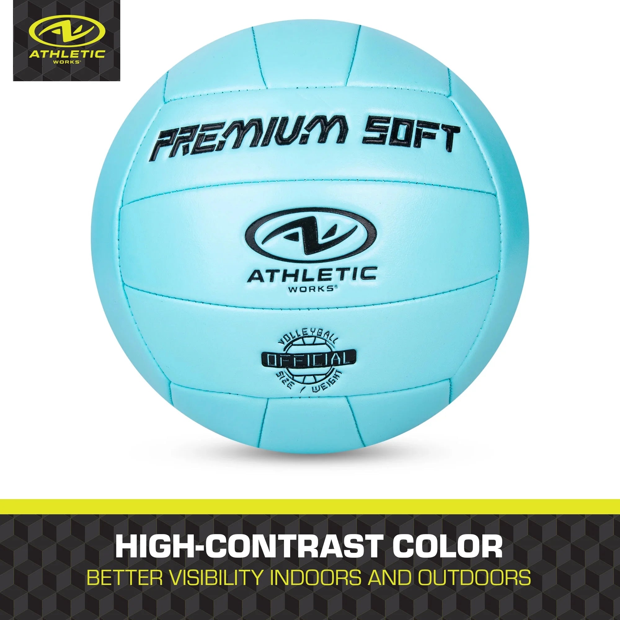(6 Pack)  Size 5 Premium Soft Volleyball, Blue