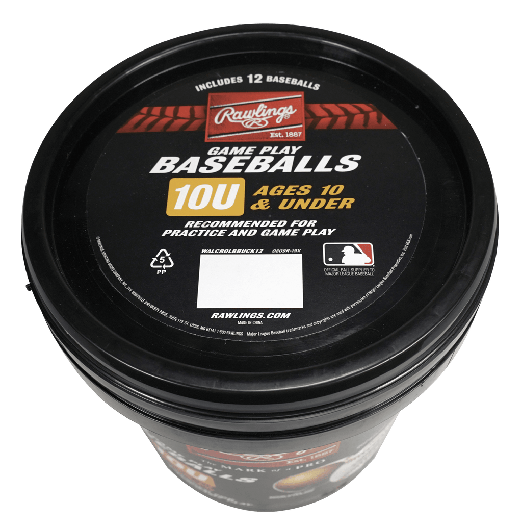 (24 Pack)  | Official League CROLB Practice Youth Baseballs | Youth/10U | Bucket | 12 Count