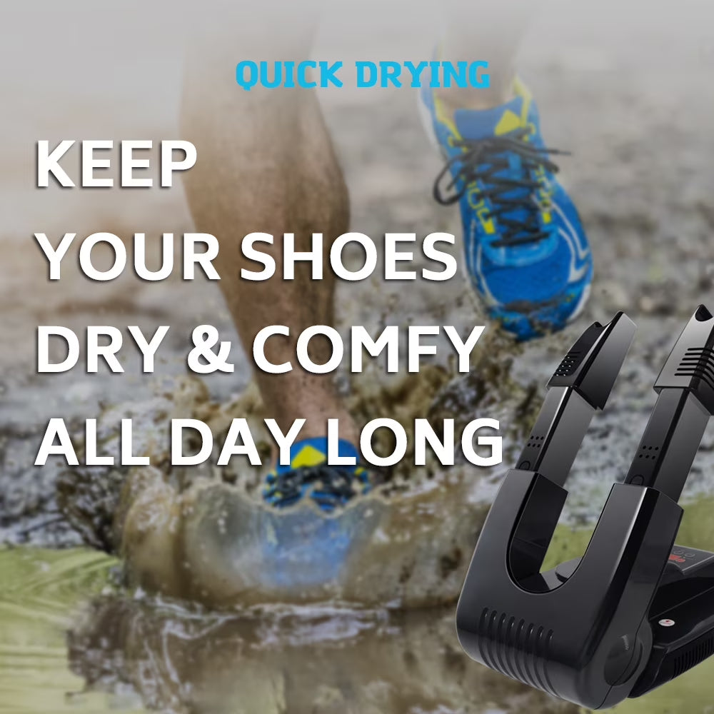 Portable Shoe Dryers, Boot Dryer (Ozone) and Heat Blower with Adjustable Rack and Timer for Shoes
