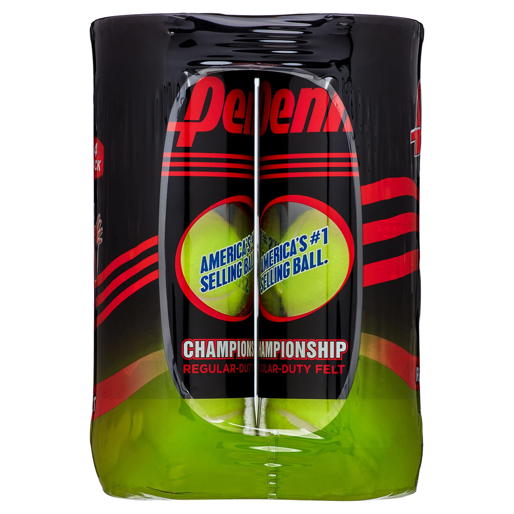 Championship Regular Duty Tennis Balls - 4 Pack (Shrink Wrapped)